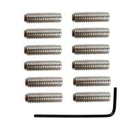 12 tornillos de puente de guitarra eléctrica con ajustes para puentes de serie, efectos de guitarra eléctrica