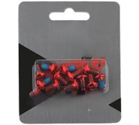 12 Tornillos para rotor Bici Montaña M5x12 Color 12 Tornillos | Aleación aluminio para fuerte, para resistencia , M5x12 para preciso, ideal MTB, acabado vibrante(Red)