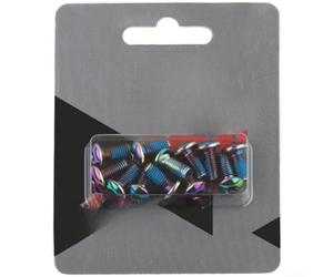 12 Tornillos para rotor Bici Montaña M5x12 Color 12 Tornillos | Aleación aluminio para fuerte, para resistencia , M5x12 para preciso, ideal MTB, acabado vibrante(Glossy Color)