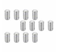 12 tornillos publicitarios de acero inoxidable de 30 mm, 12 tornillos de montaje de letreros, pernos de separación de vidrio para carteleras, marcos de fotos, carteles de vidrio y otros carteles