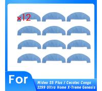 12 trapos de limpieza para aspiradora robot Midea S5 Plus/Cecotec Conga 2299