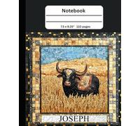 12 Tribes & Stones of Israel Notebook Onyx | 7.5" x 9.25" | 110 Pages: Joseph| Ephraim
