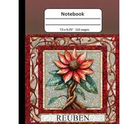 12 Tribes & Stones of Israel Notebook Sardius | 7.5" x 9.25" | 110 Pages: Reuben