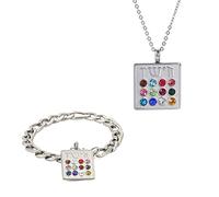 12 tribus de Israel Hebreo Inscripciones Colgante Collar Piedra de Nacimiento Gargantilla Judía Amuleto Sumo Sacerdote Israel Joyería Mujer Hombres