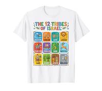 12 Tribus de Israel Herencia Judía para niños Camiseta
