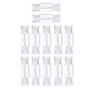 12 tubos vacíos para brillo de labios, botellas de bálsamo labial en forma de caramelo, tubos líquidos, botellas de muestra rellenables para cosméticos