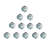 12 tuercas de jaula M6 de acero al carbono 10-32 tuercas de jaula deslizantes en forma de U, tuercas de clip