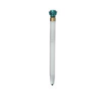 12-Turn to Music, Twist Out the Core Pen, Double Bead Student Brush Signature Pen - Alumbre blanco, 0.5 mm.