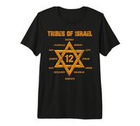 12 Twelve Tribes of Israel Hebreo Israelita Judá Jerusalén Camiseta Premium