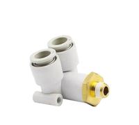 12 Uds. Accesorios de conector de ventilación parcial de tres KQ2LU KQ2LU04 KQ2LU06 KQ2LU08 KQ2LU10 KQ2LU12 M5 01S 02S 03S 04S(KQ2LU06-01S)