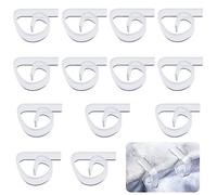 12 Uds Clips para Mantel, Transparentes Pinzas para Manteles de Mesa Soporte para Mantel Clips de Plástico para Hogar Fiesta de Boda Interior Mesas al Aire Libre CampingNavidad Picnic