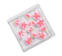 12 Uds. De Decoraciones Para Uñas Camelia Resina Dijes Accesorios Únicos Manicura Suministros Arte Adornos Uñas