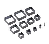 12 Uds. De Herramientas De Corte De Cuero, Troqueles De Corte Cuadrados, Kit De Troqueles De Punzonado De Cuero DIY, Cortador De Mano para Trabajos Artesanales De Cuero