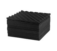 12 uds. de paneles de espuma acústica, paneles insonorizantes y absorbentes de sonido para estudio de grabación y cine en casa, espuma de poliuretano ignífuga de 30 x 30 cm para ca