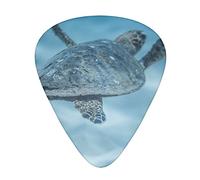 12 Uds. De púas para guitarra, bonitas púas para guitarra de tortuga, incluye calibres finos, medianos y pesados, 3 tamaños para ukelele con caja de almacenamiento organizadora