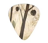 12 Uds. De púas para guitarra, hojas de árbol, púas para guitarra, incluye calibres finos, medianos y pesados, 3 tamaños para ukelele con caja de almacenamiento organizadora