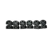 12 Uds. Guitarra String Bridge Beads String Fijaciones para Guitarras Clásicas 3 Agujeros Plástico Guitarra Corbatas Bridge Perlas