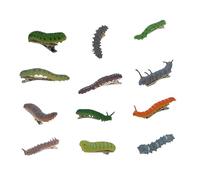 12 Uds Horquilla con tema de orugas Punk para decoración del cabello Punk, pasadores de resina, joyería, pinza para aterrador para fiesta, Clip de orugas