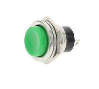 12 Uds. Interruptores de botón de Metal de 16mm 2 pines tipo momentáneo 3A 250V componentes de montaje en Panel(Green)
