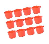 12 Uds Mini Suministros Útiles para Chinchilla Soporte para Jaula para Beber Y Comer Tazones para Cacatúa Colibrí Rojo Taza para Animales Pequeños Alimentación Pesada
