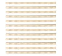 12 Uds Molduras de Madera sin Terminar, 40x2x0,5cm Molduras Decorativas 3D para Bricolaje Espejos Armarios Ventanas Puertas Paredes y Decoración del Hogar (Estilo Onda)