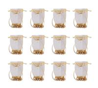 12 Uds. Organizadores De Dulces Con Cierre Cordón Elegantes Bolsas Recuerdo Boda Para Joyería Suministros Envolver Refrigerios Envolturas Elegantes Refrigerios Boda