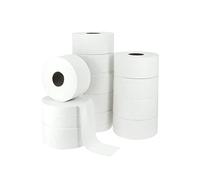 12 uds Papel Higienico maxi rollos 150 mt, 2 capas papel higienico industrial 100% Reciclado, Mini Jumbo rollos papel higienico