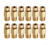 12 unidades de accesorios de compresión de latón para tubo de 4 mm OD y 1/8 para rosca macho BSP para tareas de mantenimiento de instalaciones