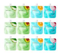 12 unidades de crema de manos para manos secas, hidratante diaria, nutritiva, crema de manos, fragancia, loción de manos, tamaños aptos para viajes, 30 g