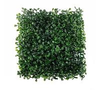 12 unidades de setos artificiales de pared de plantas 25 x 25 cm, plantas artificiales para paredes de follaje, setos de césped, paneles verdes, para decoración de jardín al aire libre