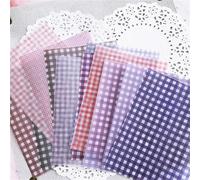12 unidades/juego de patrón papel vitela básico puntos cuadrícula colores for álbum recortes, planificador feliz, fabricación tarjetas(Purple)