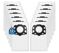 12 unidades KFI 357 bolsas para aspiradora Kärcher WD2Plus/WD3/KWD1/KWD2/KWD3/MV3/WD3.200-WD3.800M/SE4001/SE4002, sustituye a 2.863-314.0, extremadamente resistentes y robustas