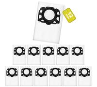 12 unidades KFI 357 bolsas para aspiradora Kärcher WD3/WD2Plus/KWD1/KWD2/KWD3/MV3/WD3.200-WD3.800M/SE4001/SE4002