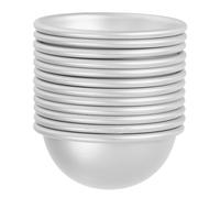 12 Unidades Moldes Para Sales De Baño Semiesféricos De Aluminio