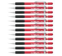 12 unidades Pentel Sensi-Grip A313 - Lápiz de redacción mecánica de 0.3 mm, color rojo