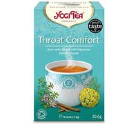 (12 unidades) - Té Yogi - Comodidad para la garganta | 17 bolsas | Paquete de 12 paquetes