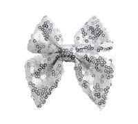 12 unids/lote 3 "lentejuelas desordenadas lazos for el pelo de marinero pasador for Clip accesorios for cabello DIY for diadema para Tocados(Color8,Without clip)
