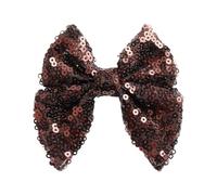 12 unids/lote 3 "lentejuelas desordenadas lazos for el pelo de marinero pasador for Clip accesorios for cabello DIY for diadema para Tocados(Color4,With clip)