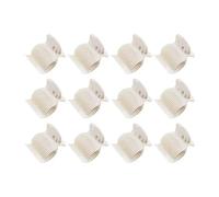 12 unids/lote, pasador de rodillo caliente for salón, pinzas for el cabello con sujeción rizada, Clips sin calor con aislamiento Prem, accesorios(12pcs White)