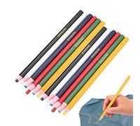 12 unids/pack lápiz de marca de costura, tela, colores mezclados, bolígrafo borrable, sastre, modista, marcaje artesanal, tiza para tela