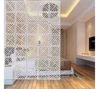 12 unids/Set Blanco Colgante de la habitación divisora Pantallas DIY Panel tabiques divisores Pared decoración habitación con Todos los Accesorios 29 x 29 cm
