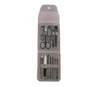 12 Unids/set Juego de Cortador de Tijeras para Uñas de los Pies de Tamaño Lavable para Tijeras para Uñas Juego de Cortaúñas, Gris A,A