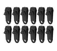 12 unids/Set Tienda al Aire Dosel Cuerda a Prueba de Viento Clip Hebilla Fija Accesorios de Camping L