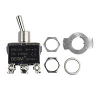 12 V 15 A Metal para interruptor de palanca de doble polo encendido/encendido central apagado configuración para audio de coche y circuitos de iluminación