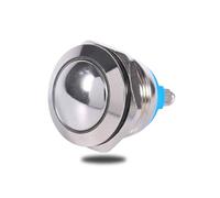 12 V 3 A interruptor de botón momentáneo, Keenso 19 mm impermeable auto momentáneo bocina botón interruptor de palanca IP65 IK08