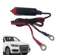 12 V macho Plug Connector, Power Adapter Extension Cord for 12 v/24 V, Fused Socket Cable with Stable Bakelite Tip, Auto Replacement for Adults, Beginners, Enthusiasts, 1 pieza