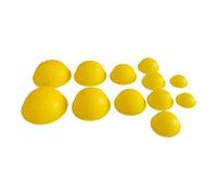 12 vasos de silicona para aspiradora, accesorio flexible, extractor de latas de silicona, color amarillo
