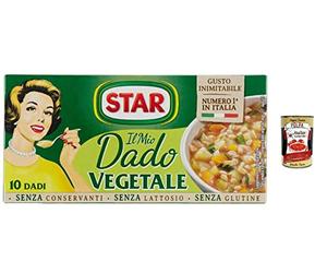 12 vegetales Star il Mio Dado con 9 verduras, sin conservantes, sin lactosa ni glutenfre + italian gourmet polpa 400 g