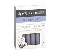 12 velas de hechizos morados para aliviar el estrés y magia herbal, velas rituales algo diferente con cera de parafina