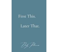 12-Week Undated Daily Planner - Full Page a Day, Time Blocking, To-Do List & Goal Setting, Gratitude Prompts: 6x9: Hardcover Productivity & Time Management Notebook (Tale Blue)